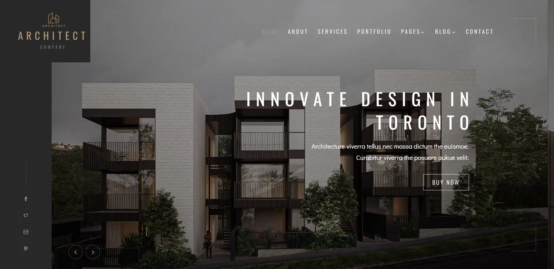 arch3 نمونه وبسایت مهندسی معماری